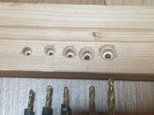 Drill-Bit-Set Countersink-Drill Pilot-Holes Woodworking A-Wrench Screw-Sizes with 5pcs