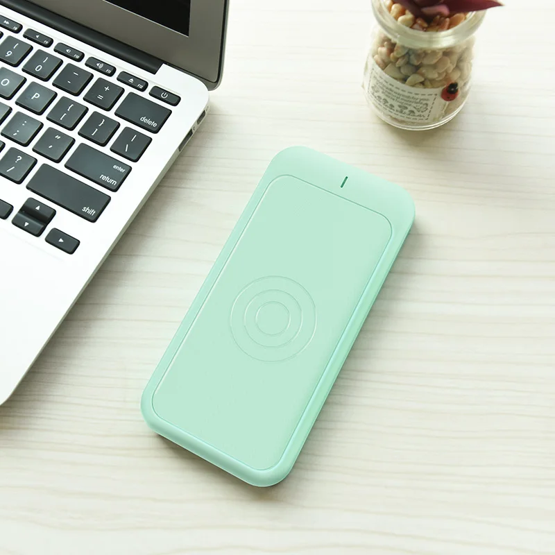 Внешний аккумулятор HOCO J14 Graceful energy wireless 10000 mAh(Голубой