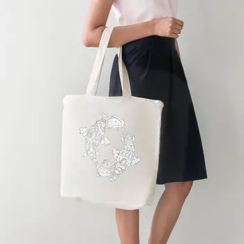 

Angemiel Bag Piscean Colorless Fish are Big Shopping Beach Tote Bag