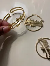 Atoztide-pendientes de acero inoxidable con nombre personalizado para mujer, aretes con letras personalizadas, joyería de fiesta