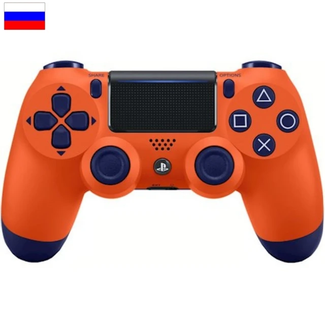 Wireless Bluetooth gamepad controller for PS4, controller suitable for iOS, Android, PS4, PC, wireless Bluetooth game controller for PC mobile phone TV box computer joystick for tablet PC TV gamepad joypad controller Led Orange