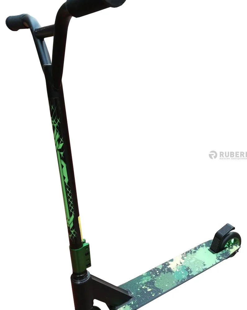 Трюковый самокат Scooter Pro усиленный с алюминиевыми спицевыми колесами