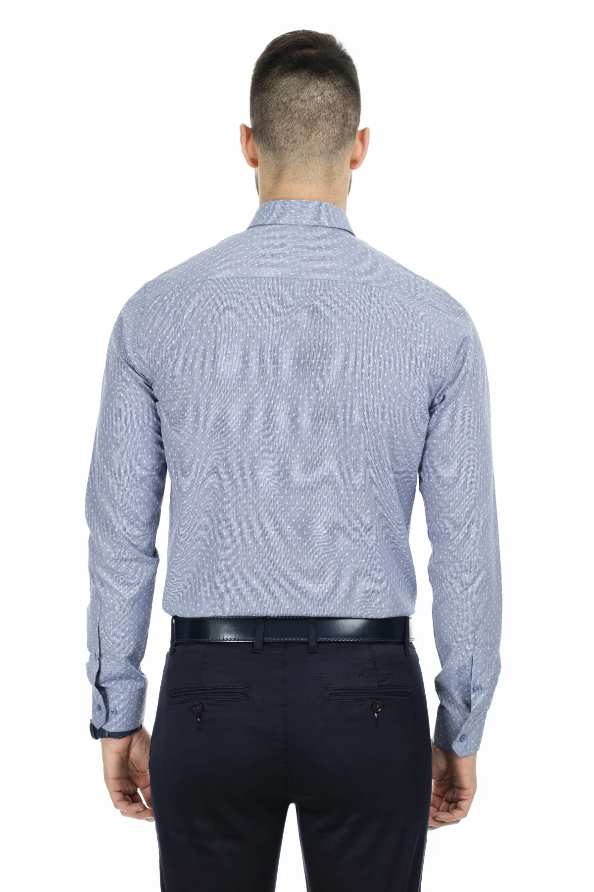 Сабри изготовленный на заказ Slim Fit рубашка с длинными рукавами, мужская рубашка с длинными рукавами, с рисунком 5431640D