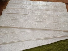 70x38cm 3D pegatinas de pared de Espuma adhesiva decoración de ladrillo para habitación de 3D papel pintado pared Decoración Adhesivo para la pared del salón para la habitación de los niños