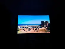 VEIDADZ-proyector Matel 16:9, pantalla de cortina antiluz, 133, 120, 110 pulgadas, portátil, 3d, HD, para casa y oficina