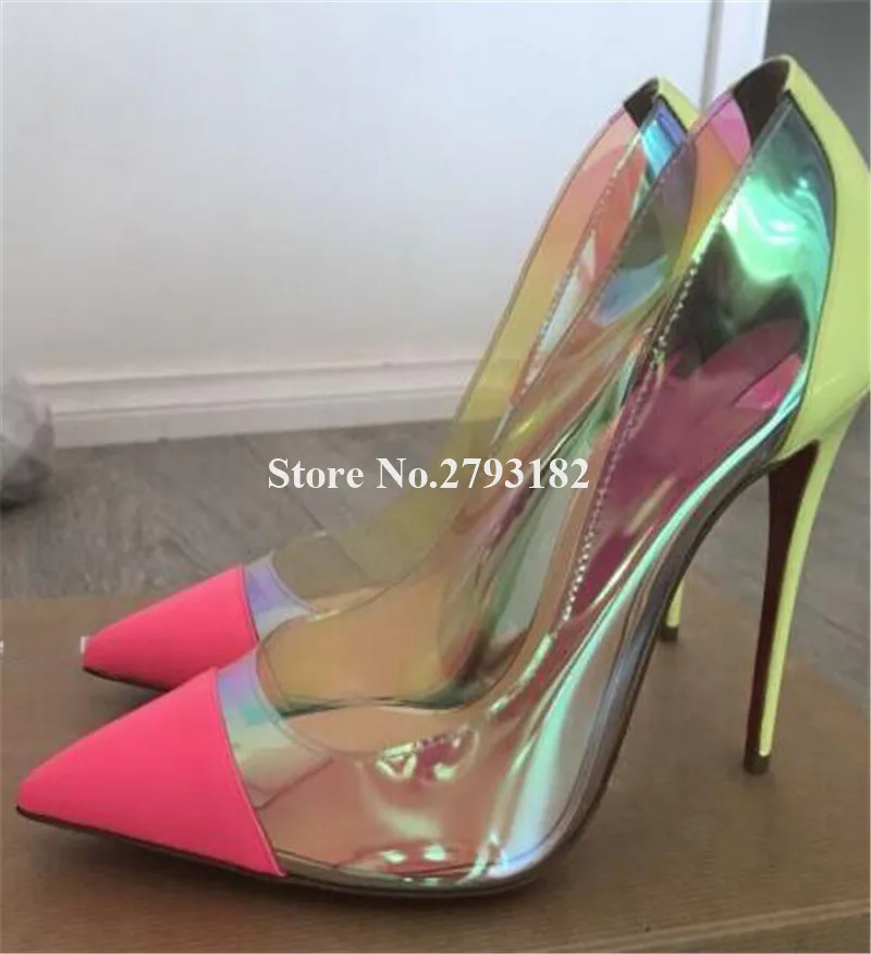 escarpins femme transparent