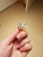 Furniture Hardware Wardrobe-Handle Drawer Pulls Cupboard Glass Knobs Cabinet-Door Diamond