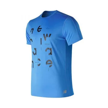 

Men’s Short Sleeve T-Shirt New Balance Prnt Acclrt Blue