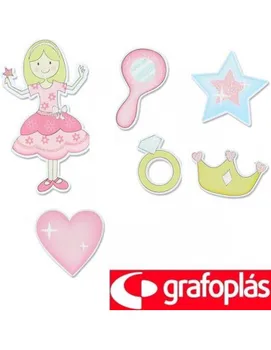 

FIGURES ADHESIVE WOOD PRINCESSES