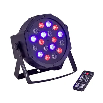 

PAIR LED 18x1W (6R, 6G 6B) with remote