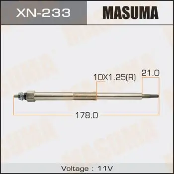 Свеча накаливания Nissan Almera/Primera/X-Trail 2.2D 00 MASUMA X
