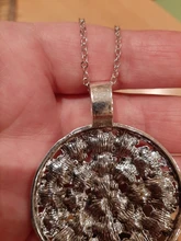 Necklace Jewelry Disc-Pendants Flower-Covered Cross-Chain Long Gift Womens New-Fashion