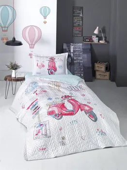 

Single Quilted Duvet Cover Set Made of 100% Cotton Yarn