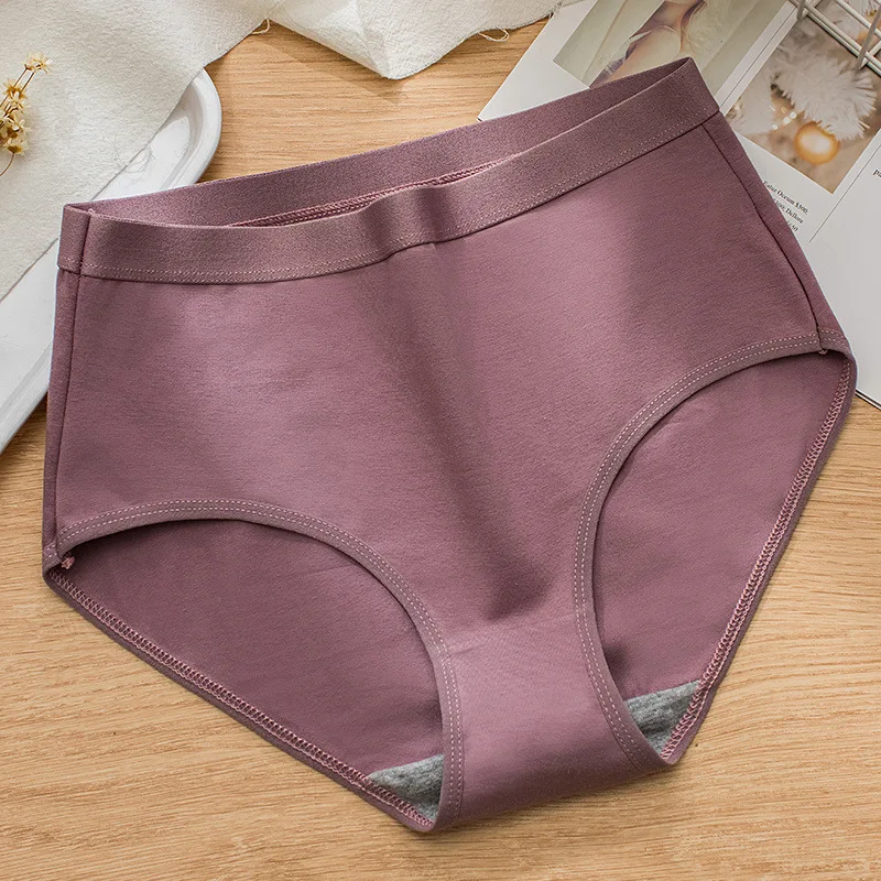 High-waist Women's Panties Cotton Underwear Large Size XXL Plus Fat Briefs  Lingerie Female Comfort Panty - AliExpress