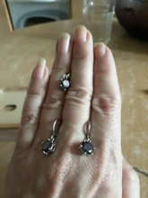 Necklace Hoop-Earrings Pendant Wedding-Jewelry-Sets Diamond 925-Sterling-Silver Party