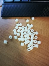 Screw-Bolt Washer Non-Threaded-Spacer Standoff Round Od7mm-14mm Nylon White Hollow M8