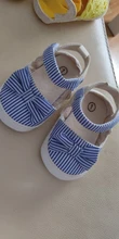 Zapatos de verano para niños y recién nacidos, zapatillas de cuna suaves para bebés, antideslizante con lazo a rayas, 0 a 18 m, 2019