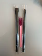 Brocha profesional para Contorno de cejas, pincel delineador de cejas en ángulo pequeño, alta calidad, marca de maquillaje, herramientas A101