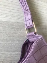 Bolso de mano pequeño de piel sintética con estampado de cocodrilo para mujer, bolso de hombro femenino, a la moda, informal, Retro