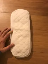 10 unids/set reutilizable ropa de pañales de bebé pañal 3 capa insertar 100% de algodón lavable bebé respetuoso del medio ambiente de pañal