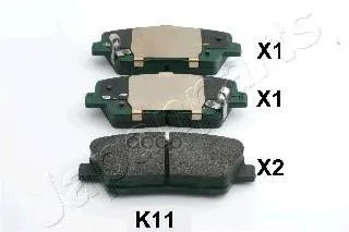 Колодки Тормозные Hyundai Santa Fe(Cm) 2.2d 09-/Kia Sorento(Xm) 09- Задние Japanparts Ppk11af Japanparts арт. PPK11AF