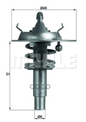 Tx 106 90d_термостат! Mb W203/W211 1.8 02 Mahle/Knecht Tx10690d Mahle/Knecht арт. TX10690D