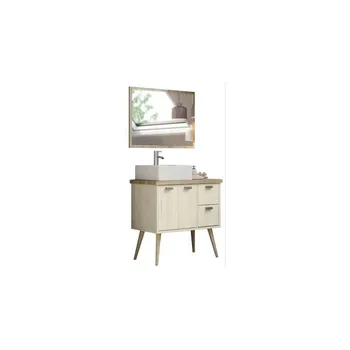 

HYDRA 82 CM bathroom cabinet with basin and mirror.