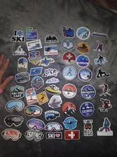 Pegatinas de grafiti para esquí y montaña, pegatinas de grafiti para equipaje, portátil, monopatín, Snowboard, refrigerador, pegatina de esquí, invierno, 10/30/50 Uds.