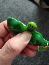 Juguete para apretar Infinite Edamame, llavero de guisantes, hoyuelos, juguetes antiestrés de descompresión
