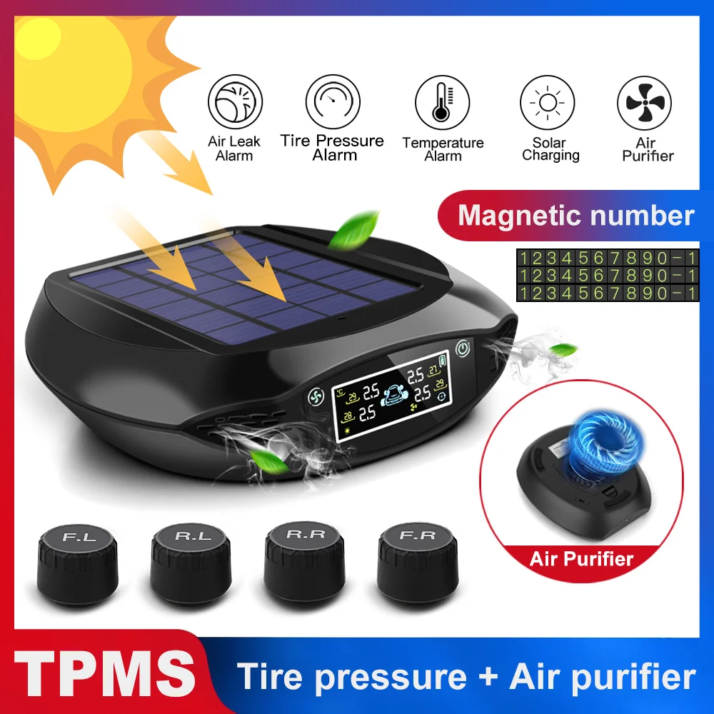2 в 1 очиститель воздуха 3 5 бар автомобильный TPMS система мониторинга давления