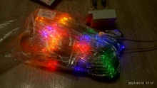 Led-String-Lights Christmas-Decoration Festival Wedding-Party Waterproof Net 220V 8modes
