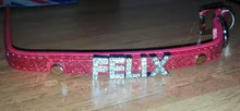 Collar personalizado con hebilla para perros y gatos, Collar personalizado con letras y diamantes de imitación para perros pequeños y medianos