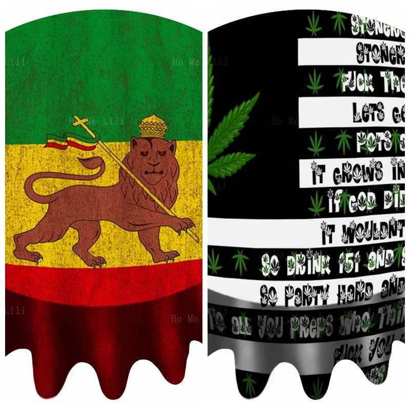

Rasta баннер Stoner Nation флаг горшок для выращивания дыма травы цитаты Водонепроницаемая круглая скатерть от Ho Me Lili столешница Декор