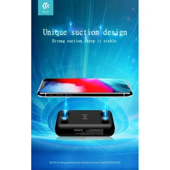 

Mini Power Bank with Wireless charge 10.000 mAh Black