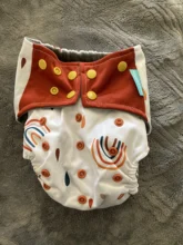 Cloth Nappy Pocket-Diaper Bamboo-Charcoal Baby Pack Washable Waterproof OS 1pcs Christmas