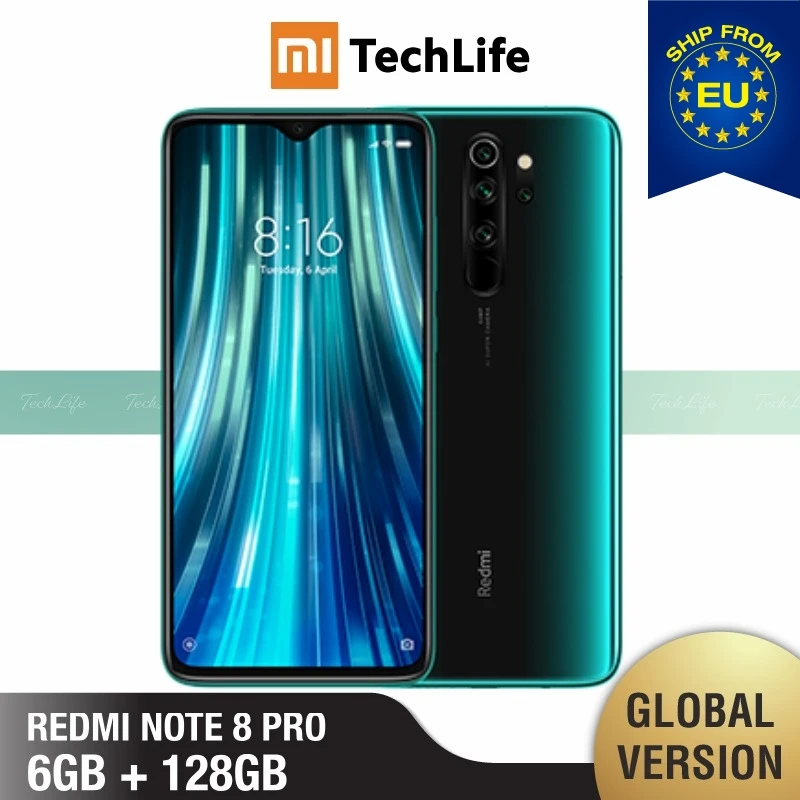 Global Version Xiaomi Redmi Note 8 Pro 128GB ROM 6GB RAM (Brand New / Sealed) note 8 pro, note8pro, note8 Smartphone Mobile