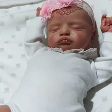 Kit de muñeca de vinilo de Rosalie, juego completo de muñeca realista de tacto suave de color fresco con cuerpo popular con certificado, 20 pulgadas