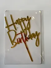Topper Cake-Decorations Favors Gifts Party Cupcake Acrylic-Cake Baby Shower Happy-Birthday