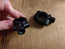 Soporte de espejo para manillar de motocicleta, abrazadera de espejo retrovisor para Kawasaki Suzuki BMW y muchos otros modelos, 2 unidades