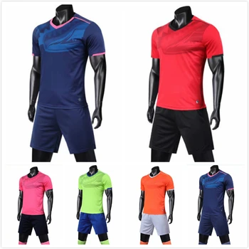 

China OEM Factory Customize Football Jersey Shorts Set Adult Youth Kids Soccer T-Shirts Training Sweatshirts Embroidered Print