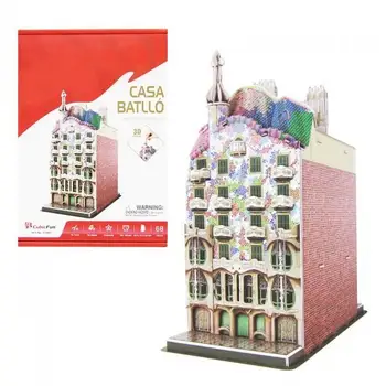 

Puzzle 3D house batter toy shop articles created Manual