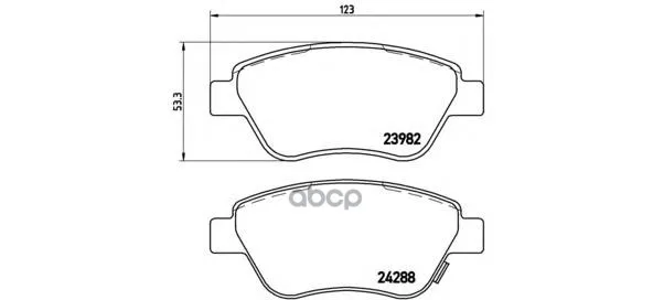 Колодки Тормозные Opel Corsa D 06 Передние Brembo P59051 Brembo арт. P59051