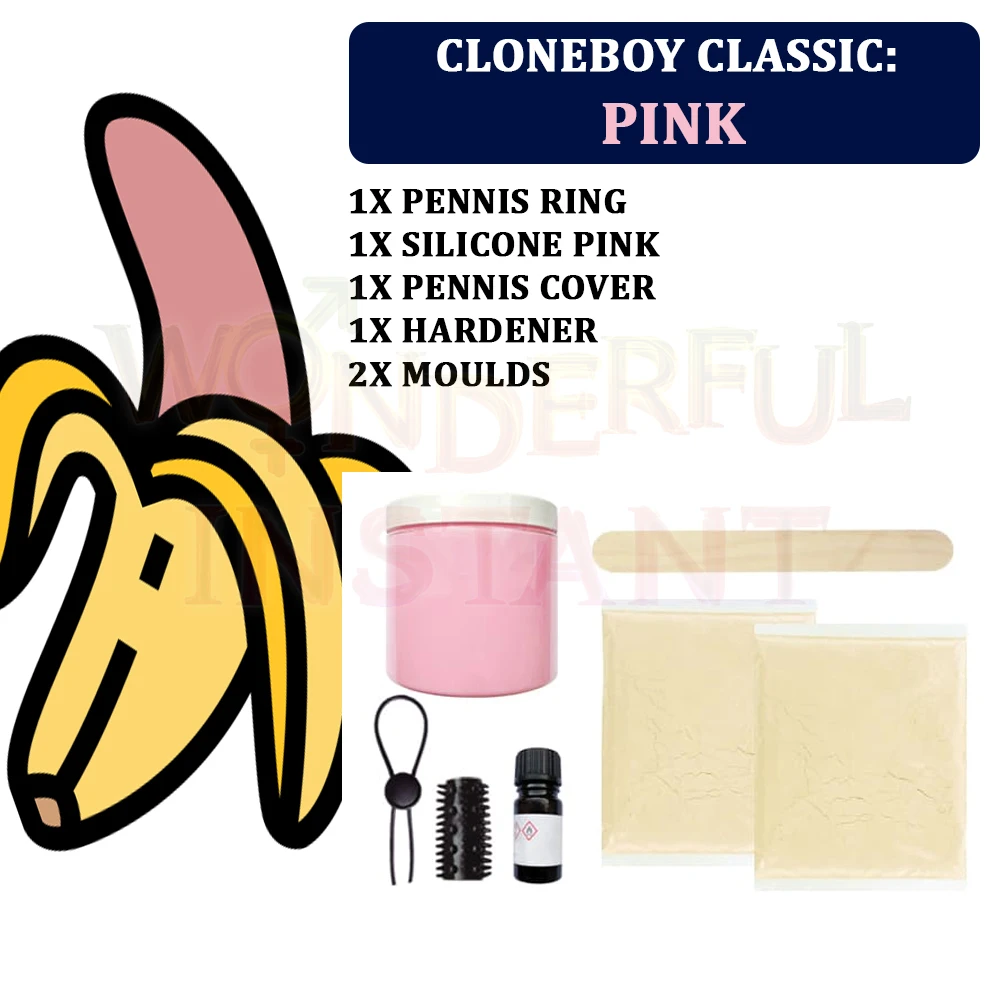 CLONEBOY Clona tu Pene Dildo Personalizado Consolador Casero Homemade Sex Toy Hecho con Silicona Medica Vibracion y Harnes Juguete Sexual a Medida de Colores Verde Rosa imagen imagen