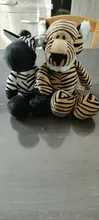 Juguetes de peluche Animal de la selva de la serie de simulación lindo animal vestido peluches para bebé para niños almohada acompañar muñeca regalos de vacaciones
