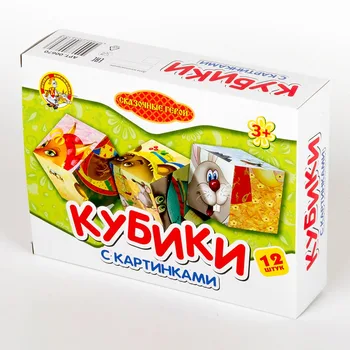 

Cubes with pictures "fairy Heroes" (without glue) 12 PCs.