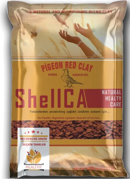 Plastilina de colores para hombre, arcilla polimérica de color rojo con diseño de palomas, piedras minerales para decoración de aves