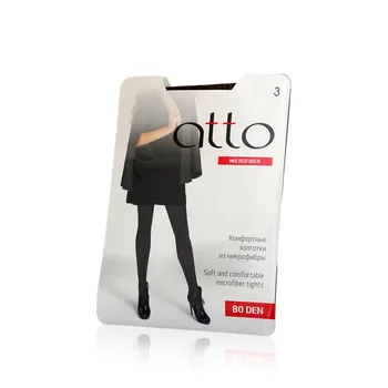 

Women's tights Atto velour from microfiber 80den Brown 3 size