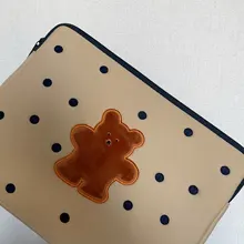 Funda protectora con dibujos animados de oso y galletas de Corea para tableta, funda para portátil, ipad pro 9,7, 11 y 13 pulgadas, bolsa interior de almacenamiento