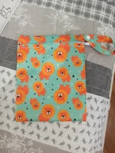 Mini bolsa húmeda reutilizable para lactancia, almohadillas menstruales, impermeable, para manejo a presión, 20x25cm