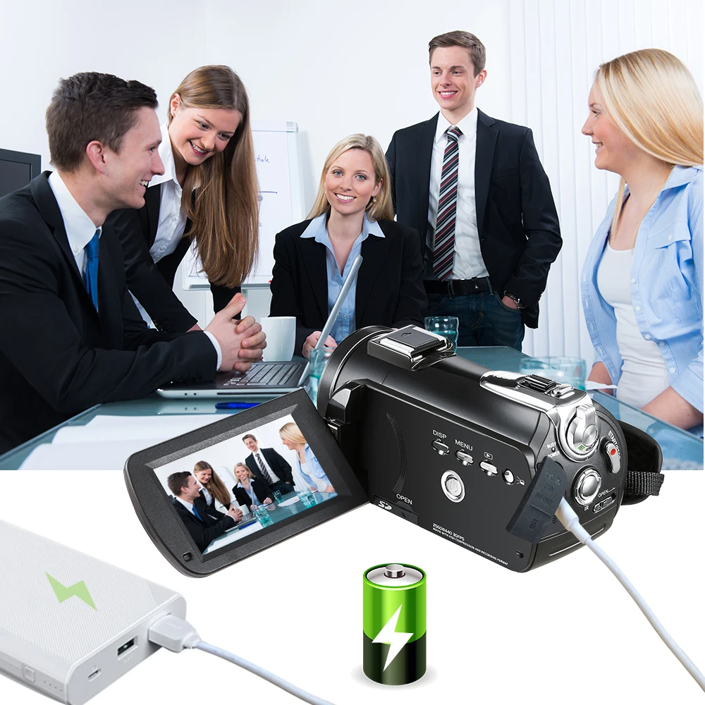 Video Camera Camcorder 4K Ordro AC3 30X Digital